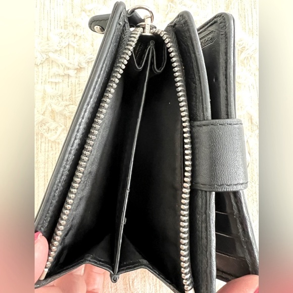 Coach Compact Wallet with Silver Buckle - Picture 6 of 6